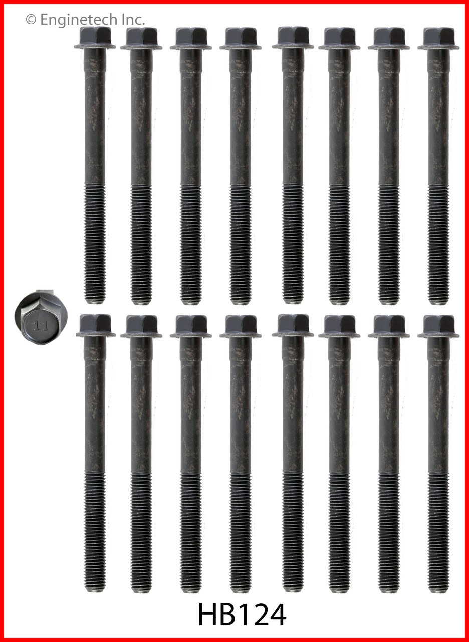 1991 Plymouth Grand Voyager 3.3L Engine Cylinder Head Bolt Set HB124 -16