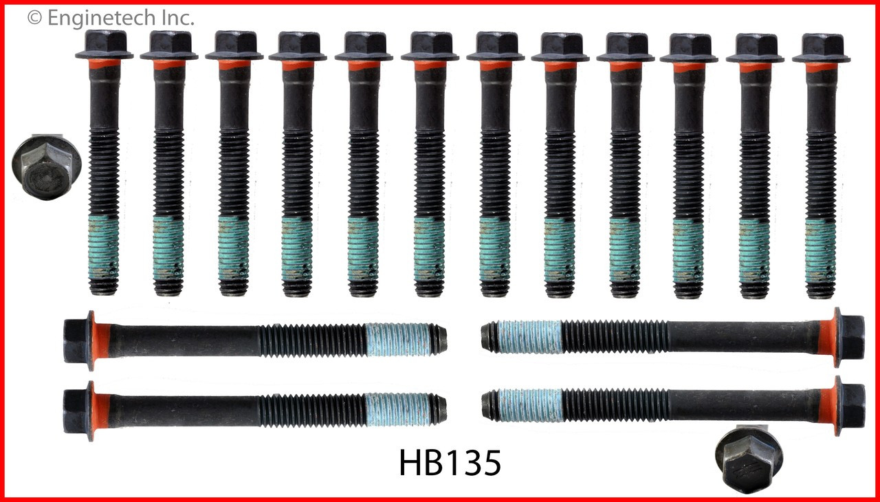 1987 Pontiac Grand Prix 3.8L Engine Cylinder Head Bolt Set HB135 -23