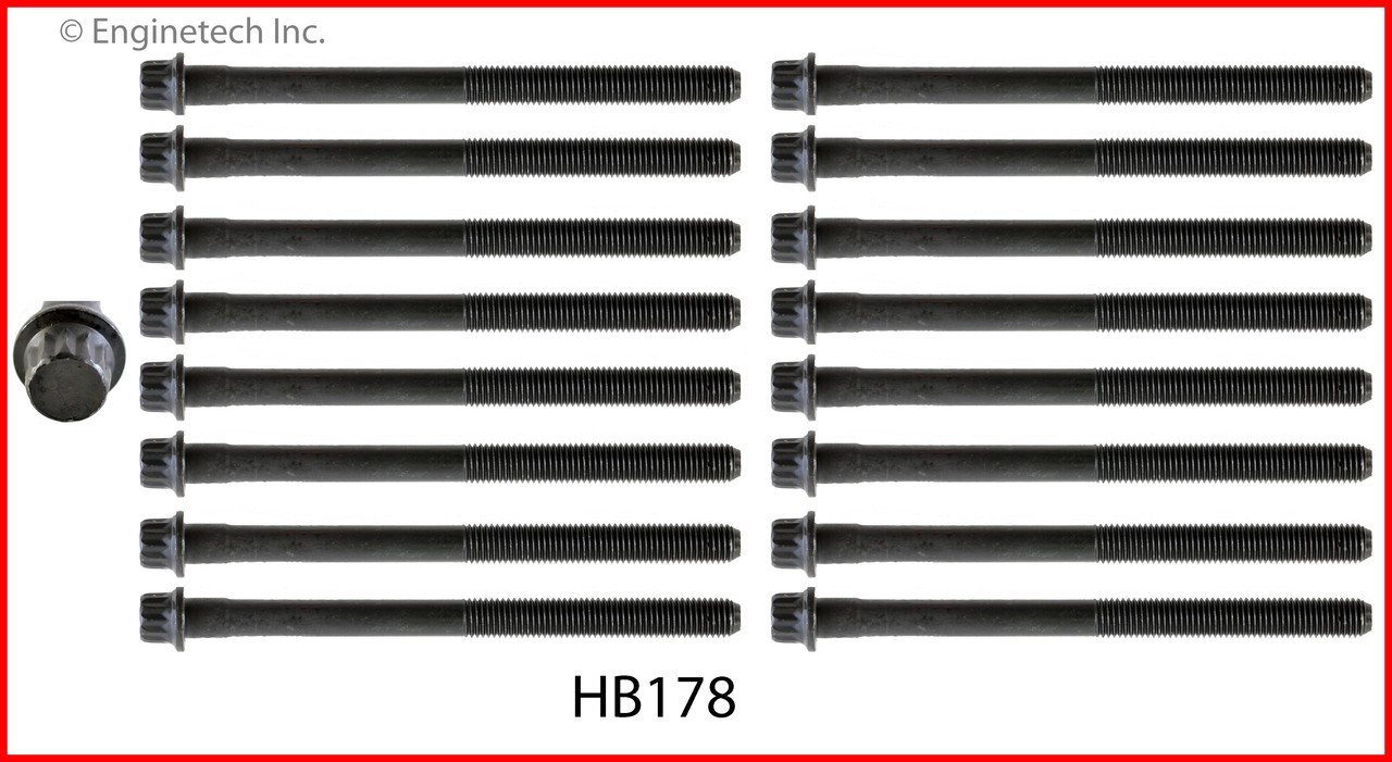 2008 Kia Rondo 2.7L Engine Cylinder Head Bolt Set HB178 -39