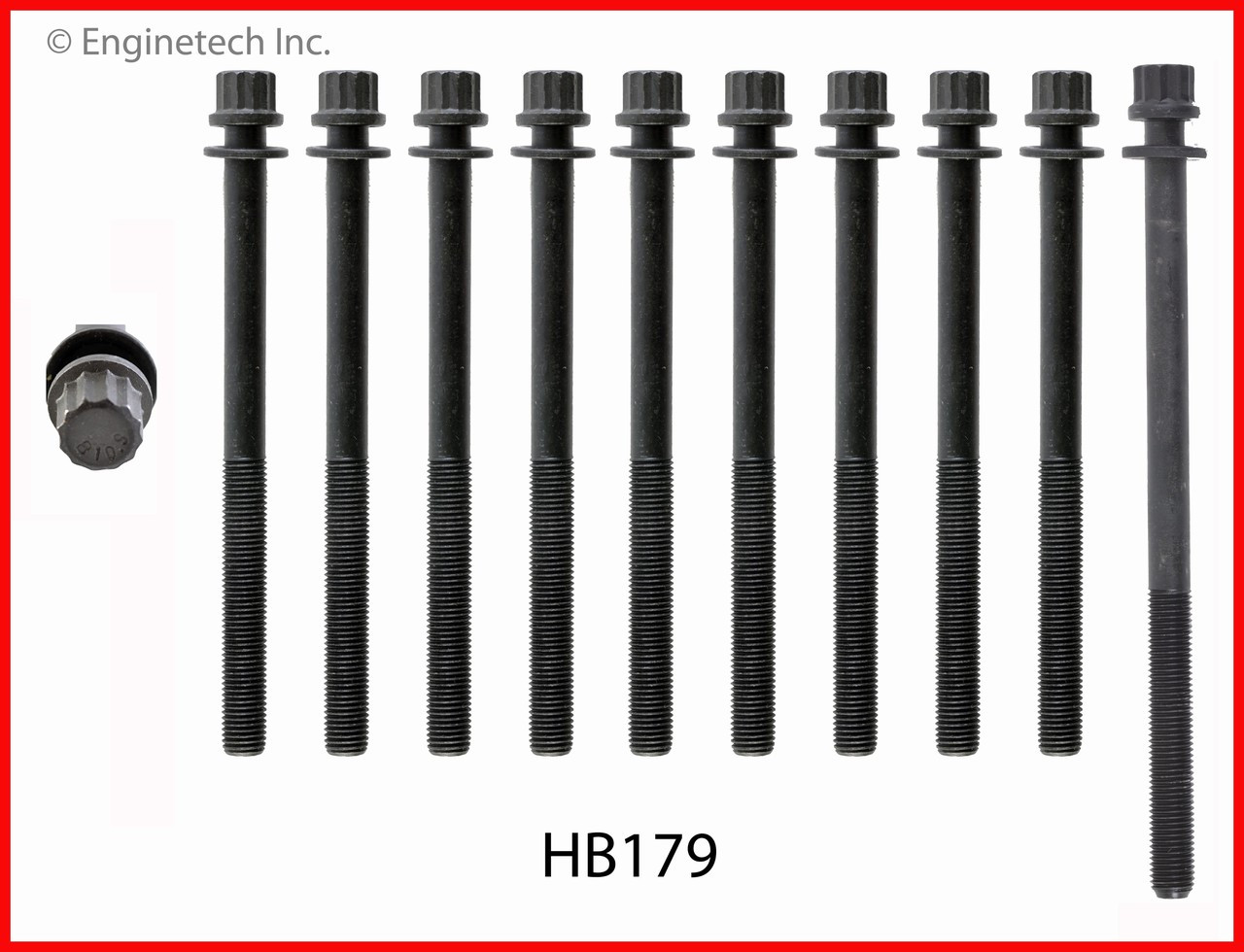 2000 Honda Accord 2.3L Engine Cylinder Head Bolt Set HB179 -17