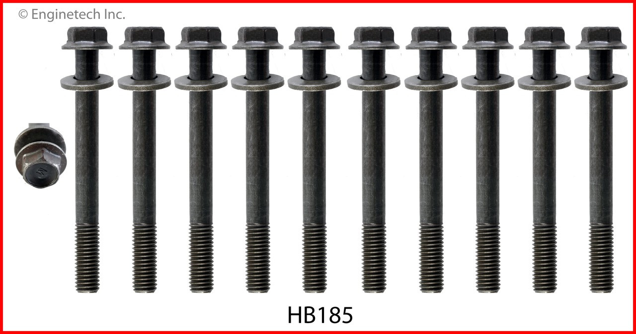 1990 Geo Tracker 1.6L Engine Cylinder Head Bolt Set HB185 -3