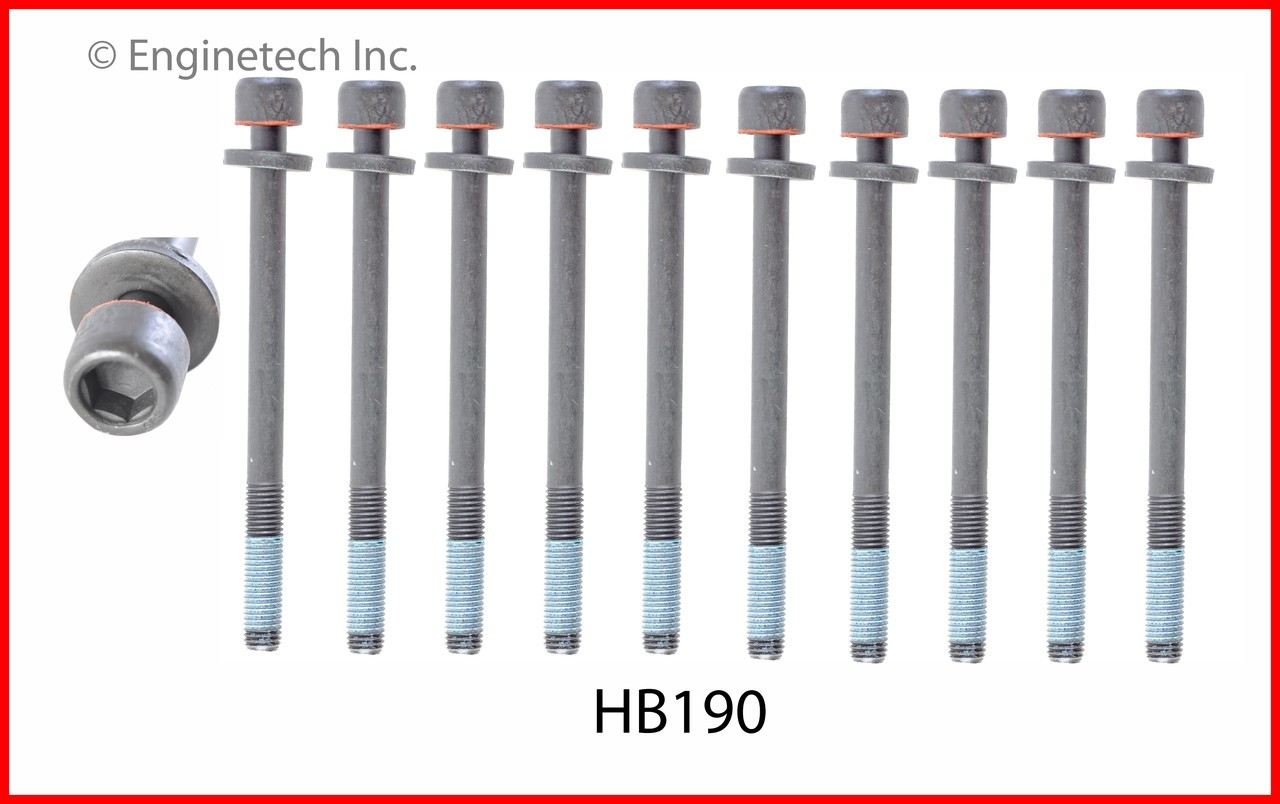 1993 Cadillac Eldorado 4.6L Engine Cylinder Head Bolt Set HB190 -3