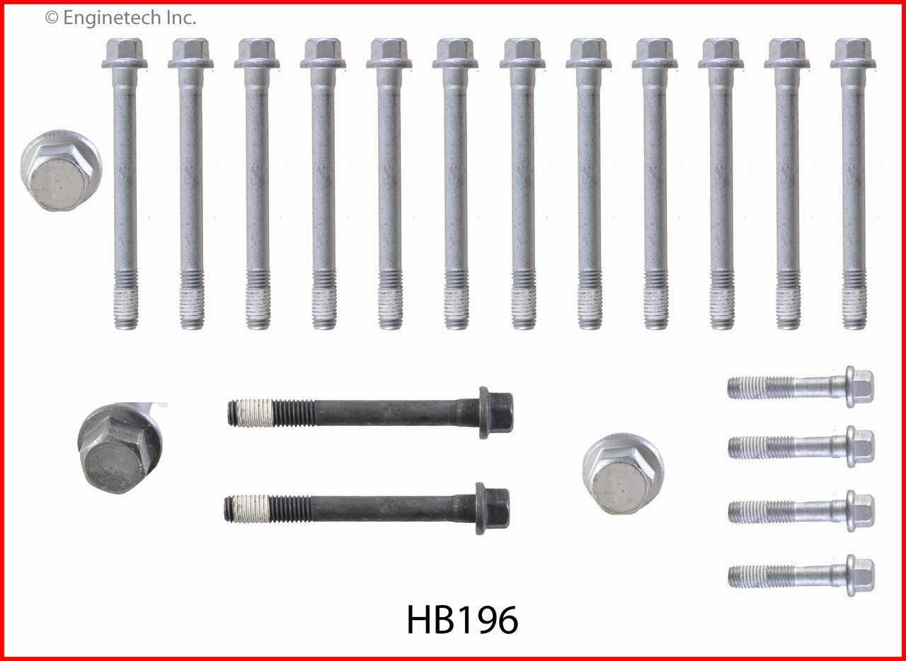2004 Chevrolet Suburban 2500 8.1L Engine Cylinder Head Bolt Set HB196 -31