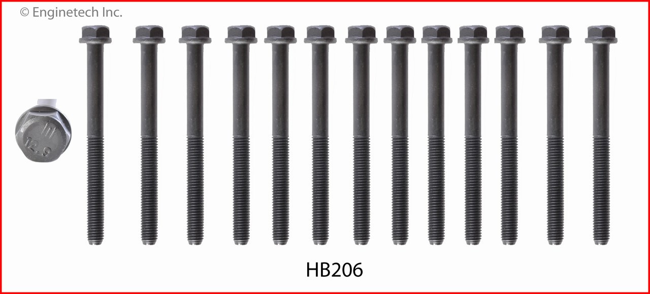 2013 Ram 3500 6.7L Engine Cylinder Head Bolt Set HB206 -45