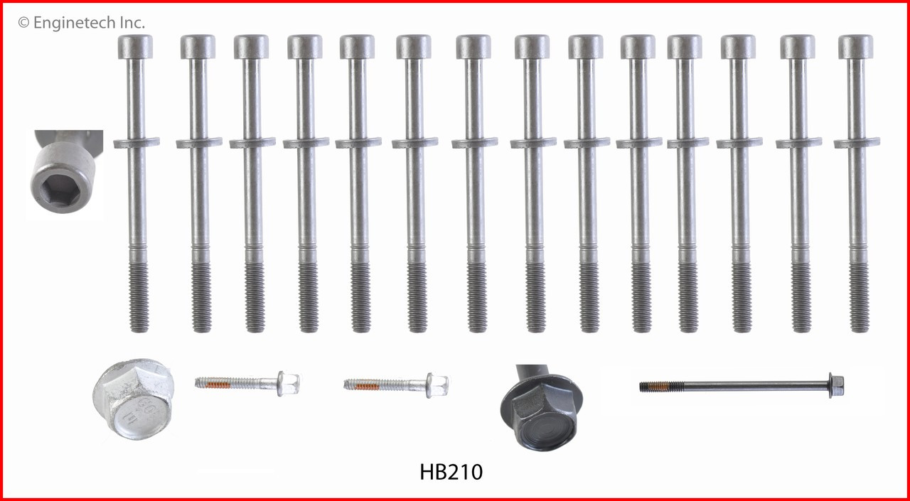 2009 Chevrolet Trailblazer 4.2L Engine Cylinder Head Bolt Set HB210 -76