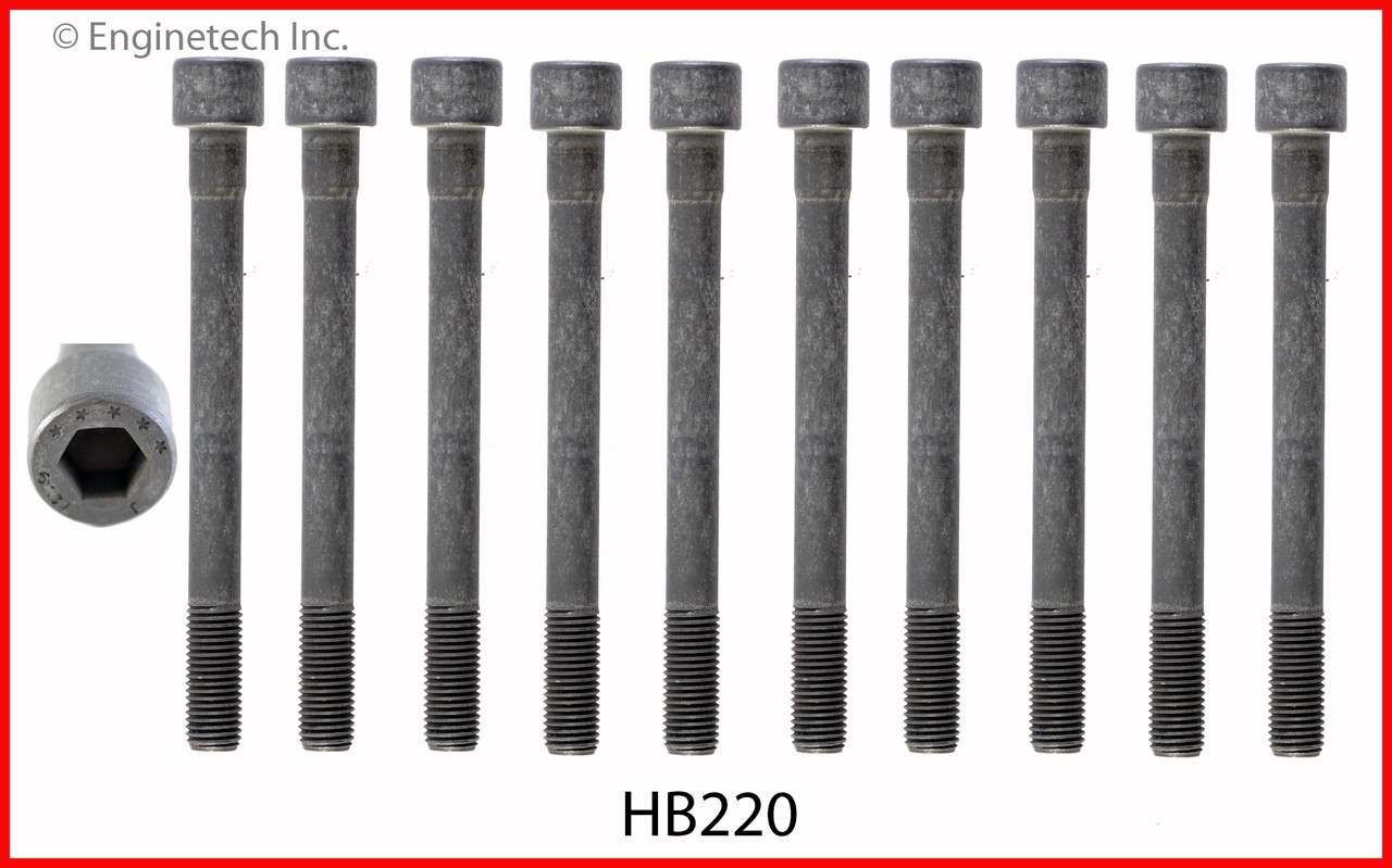 1999 Hyundai Accent 1.5L Engine Cylinder Head Bolt Set HB220 -11