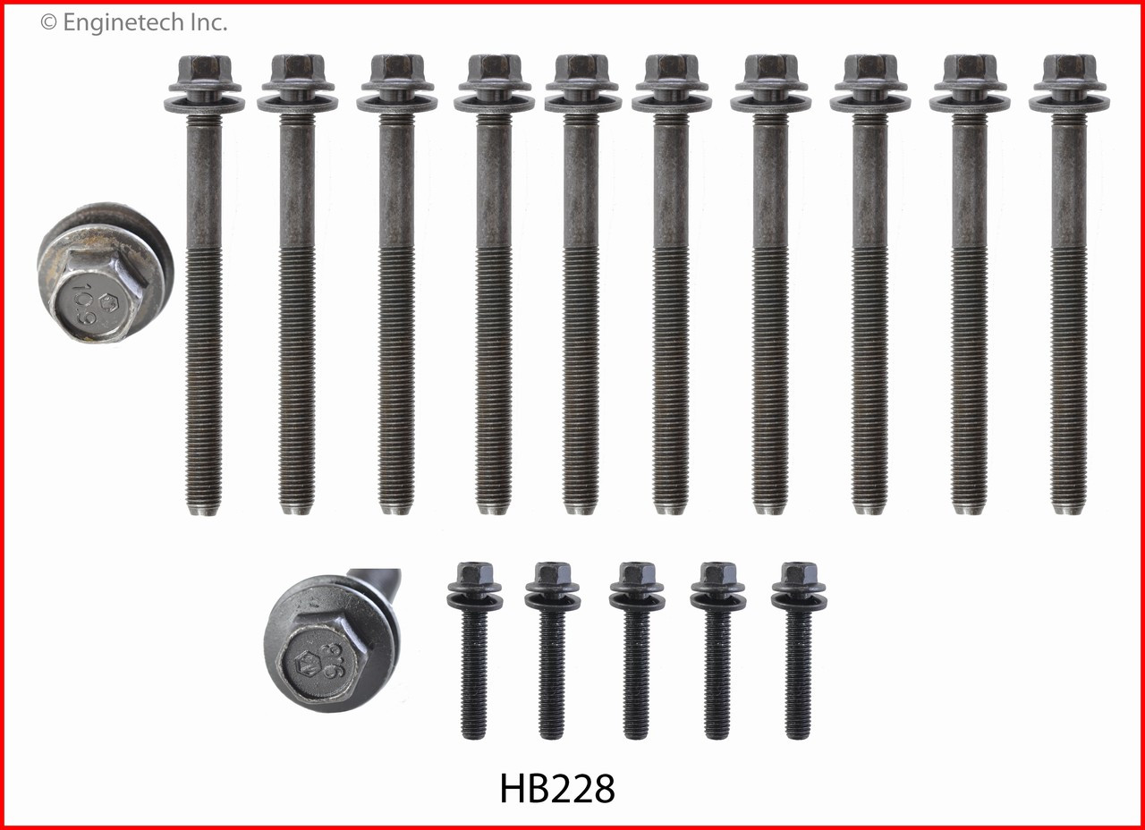 2014 Dodge Charger 6.4L Engine Cylinder Head Bolt Set HB228 -147