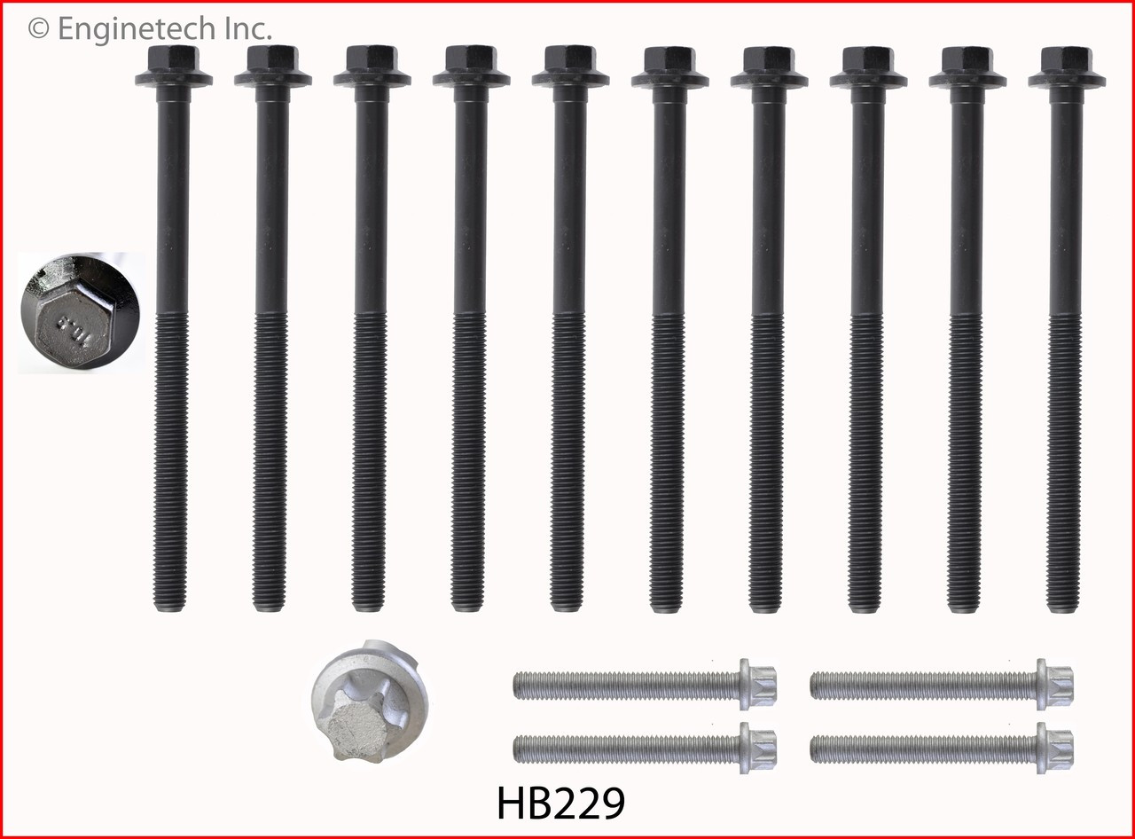 2002 Oldsmobile Alero 2.2L Engine Cylinder Head Bolt Set HB229 -8