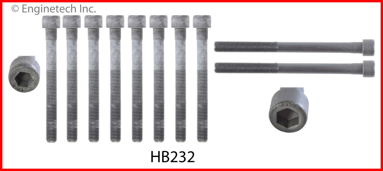 2007 Hyundai Tucson 2.0L Engine Cylinder Head Bolt Set HB232 -30