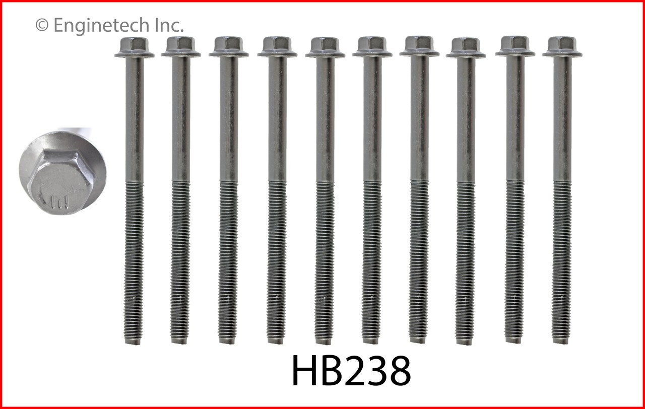 2006 Ford F-250 Super Duty 6.0L Engine Cylinder Head Bolt Set HB238 -19 2006 Ford F-250 Super Duty 6.0L Engine Cylinder Head Bolt Set HB238 -19