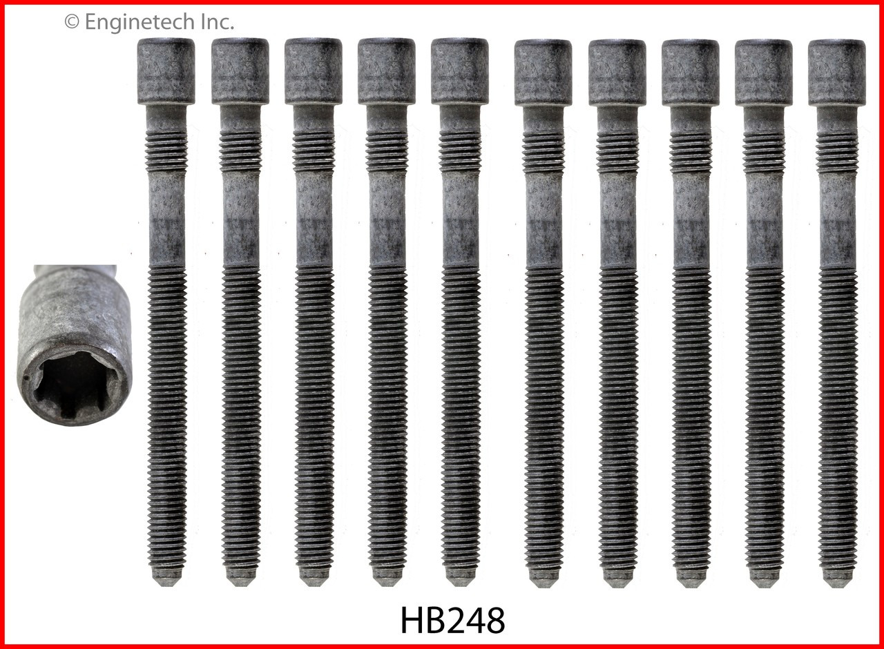 2001 Audi A4 1.8L Engine Cylinder Head Bolt Set HB248 -15
