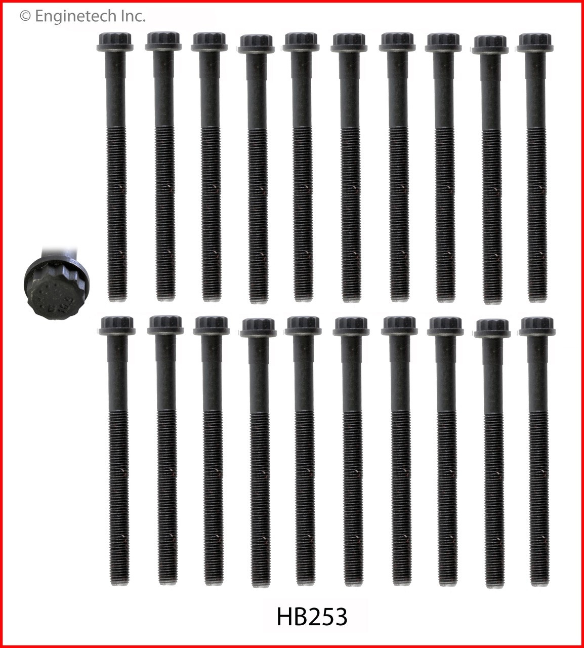 1990 Lexus LS400 4.0L Engine Cylinder Head Bolt Set HB253 -1