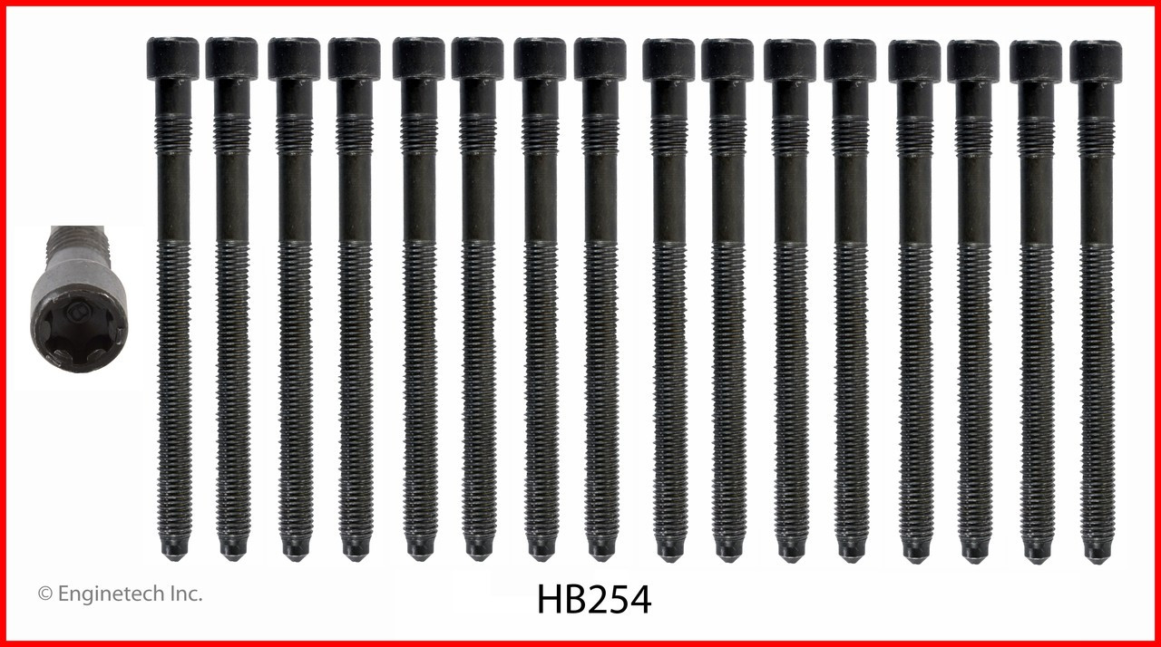 2002 Audi A6 3.0L Engine Cylinder Head Bolt Set HB254 -3