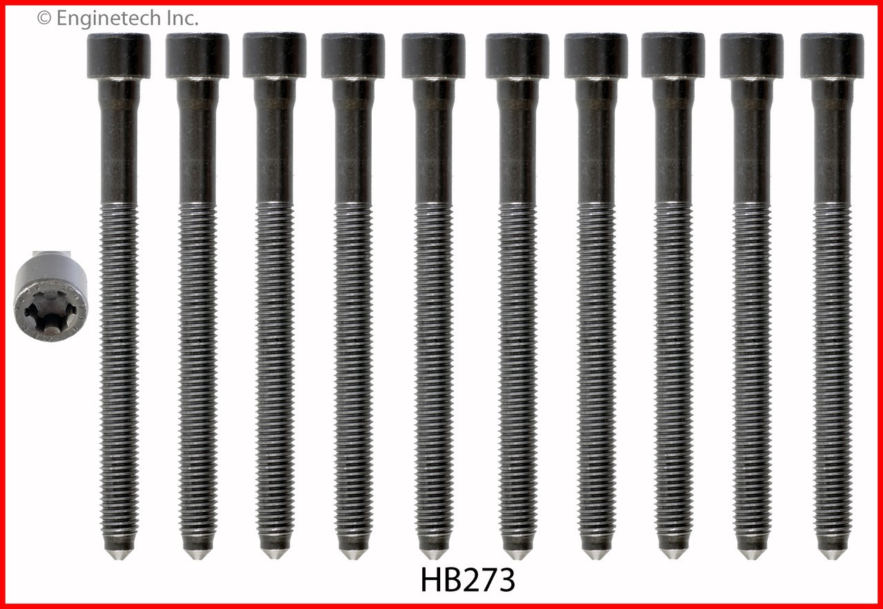 2012 Audi Q5 2.0L Engine Cylinder Head Bolt Set HB273 -77