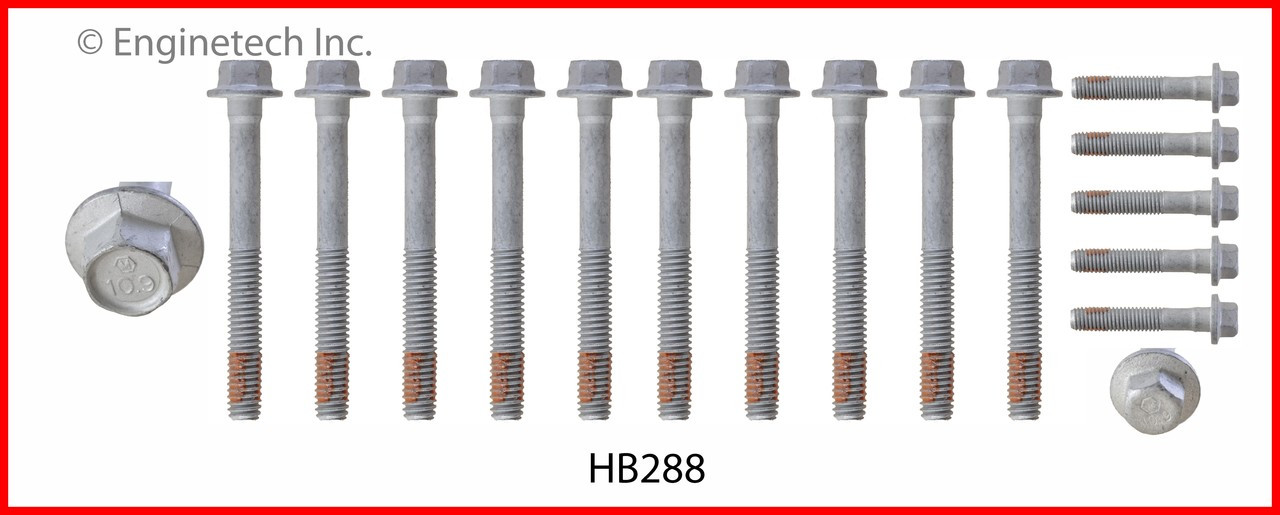2010 Cadillac CTS 6.2L Engine Cylinder Head Bolt Set HB288 -148