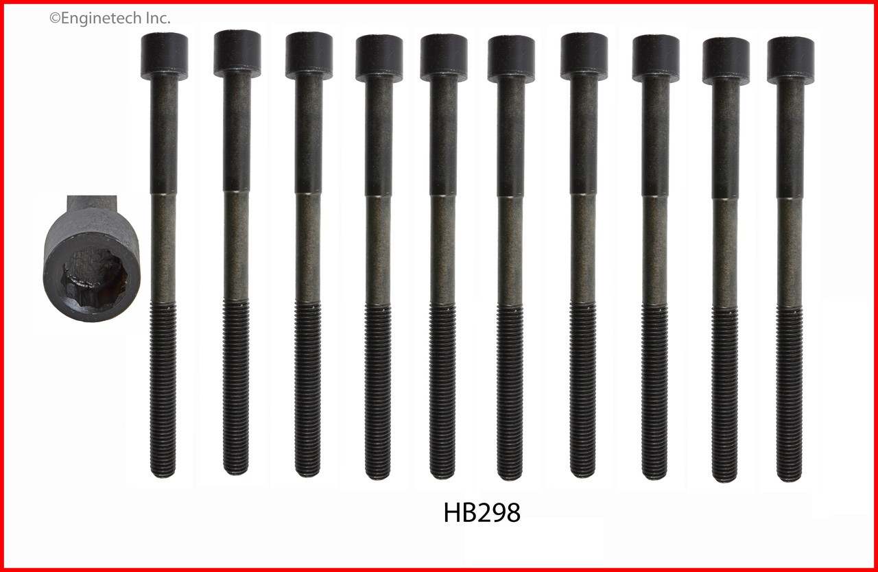 2010 Toyota Matrix 1.8L Engine Cylinder Head Bolt Set HB298 -10