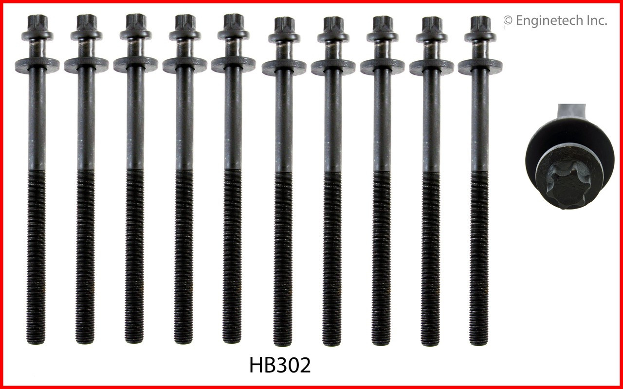 2010 Chevrolet Aveo5 1.6L Engine Cylinder Head Bolt Set HB302 -8