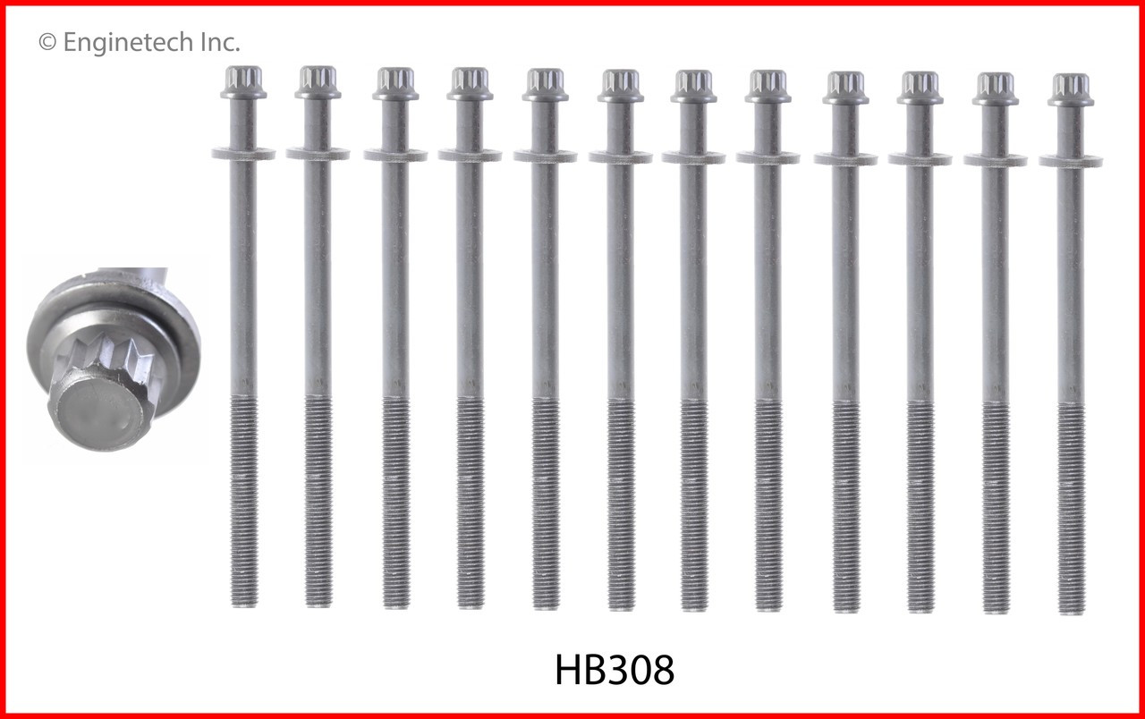 2014 Subaru Forester 2.5L Engine Cylinder Head Bolt Set HB308 -11