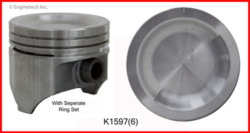 1989 Ford F-250 4.9L Engine Piston and Ring Kit K1597(6) -2368