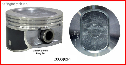 2003 Ford E-150 4.2L Engine Piston and Ring Kit K3036(6) -104