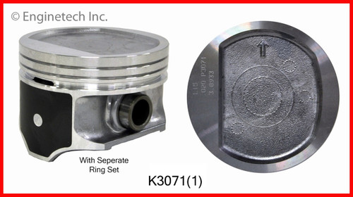 1999 Dodge Dakota 2.5L Engine Piston and Ring Kit K3071(1) -17