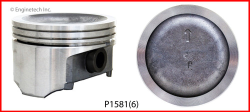 Engine Piston Set - Kit Part - P1581(6)