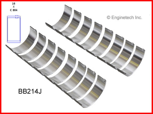 Engine Connecting Rod Bearing Set - Kit Part - BB214J