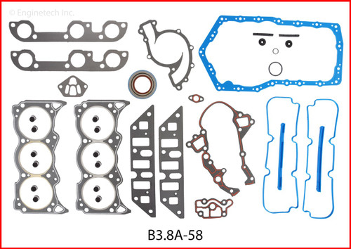 Engine Gasket Set - Kit Part - B3.8A-58