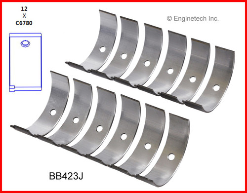 Engine Connecting Rod Bearing Set - Kit Part - BB423J