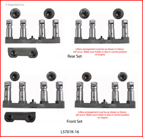 2010 Dodge Ram 1500 5.7L Engine Valve Lifter L5701K-16 -59 2010 Dodge Ram 1500 5.7L Engine Valve Lifter L5701K-16 -59