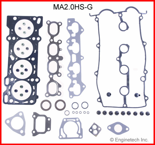 1998 Mazda 626 2.0L Engine Gasket Set MA2.0K-5.P1