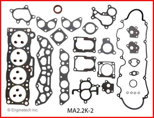 1989 Mazda 626 2.2L Engine Gasket Set MA2.2K-2.P4