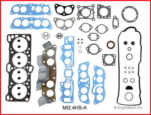 1990 Mitsubishi Van 2.4L Engine Gasket Set MI2.4K-2.P11