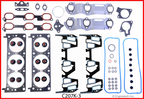 2001 Pontiac Grand Am 3.4L Engine Gasket Set C207K-3.P12