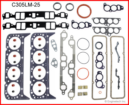 1992 Chevrolet K1500 5.0L Engine Gasket Set C305LM-25.P160