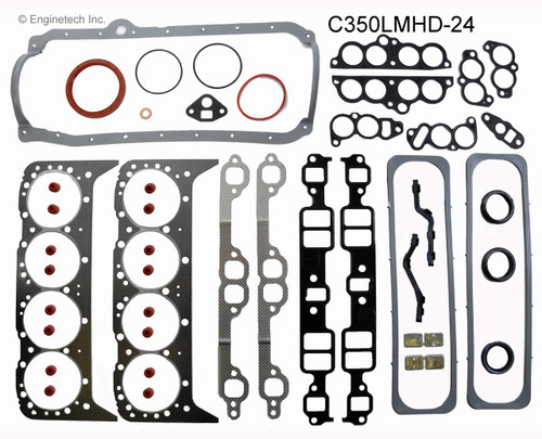 1991 GMC R1500 Suburban 5.7L Engine Gasket Set C350LMHD-24.P225