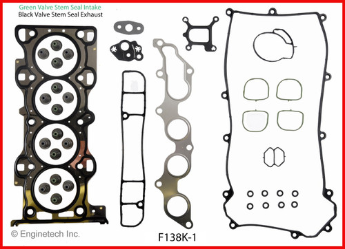 2002 Mazda B2300 2.3L Engine Gasket Set F138K-1.P4