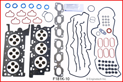 2002 Mazda Tribute 3.0L Engine Gasket Set F181K-10.P5