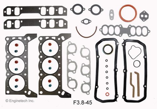 1988 Ford Taurus 3.8L Engine Gasket Set F3.8-45.P1