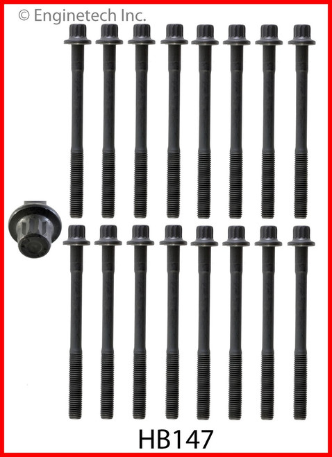 2001 Mazda 626 2.5L Engine Cylinder Head Bolt Set HB147.P23