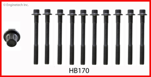 1996 Toyota Previa 2.4L Engine Cylinder Head Bolt Set HB170.P13