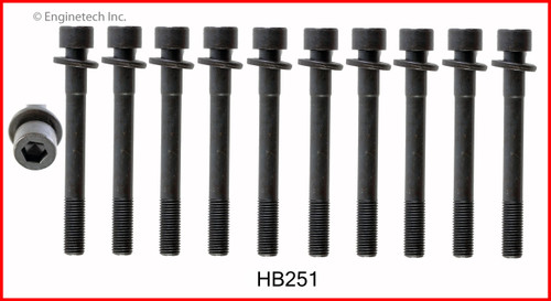 2001 Hyundai Accent 1.6L Engine Cylinder Head Bolt Set HB251.P1