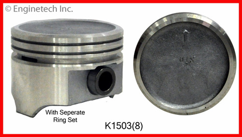 1985 Chevrolet K10 5.0L Engine Piston and Ring Kit K1503(8).P3340
