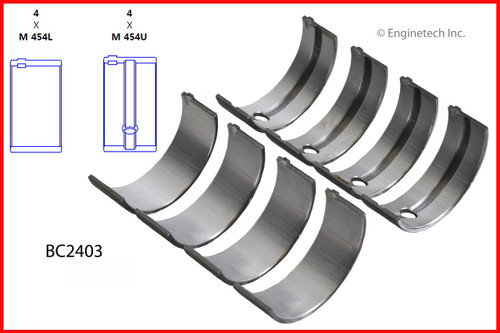 2000 Chevrolet Metro 1.0L Engine Crankshaft Main Bearing Set BC2403.P54