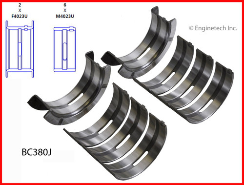 1986 Ford Ranger 2.9L Engine Crankshaft Main Bearing Set BC380J.P40