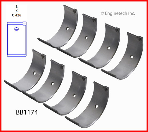 1996 Nissan 200SX 1.6L Engine Connecting Rod Bearing Set BB1174.P99