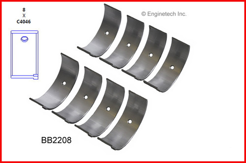 1993 Acura Integra 1.7L Engine Connecting Rod Bearing Set BB2208.P66