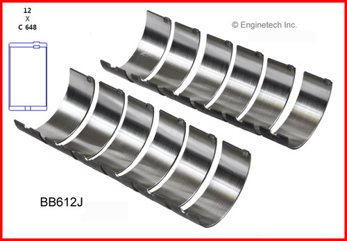 1987 Jeep Comanche 4.0L Engine Connecting Rod Bearing Set BB612J.P1964