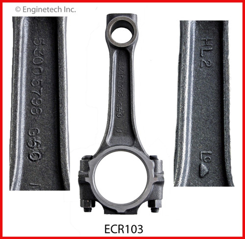 1991 Dodge D250 5.2L Engine Connecting Rod ECR103.P72