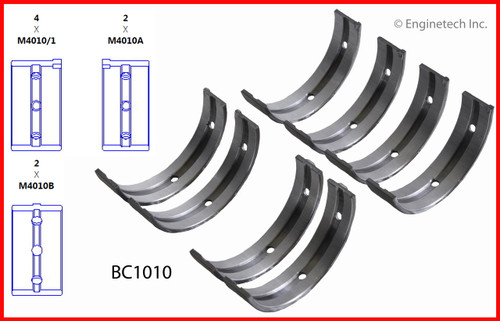 Crankshaft Main Bearing Set - 2000 Honda Passport 3.2L (BC1010.J99)
